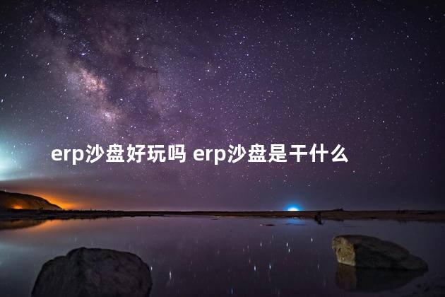 erp沙盘好玩吗 erp沙盘是干什么的